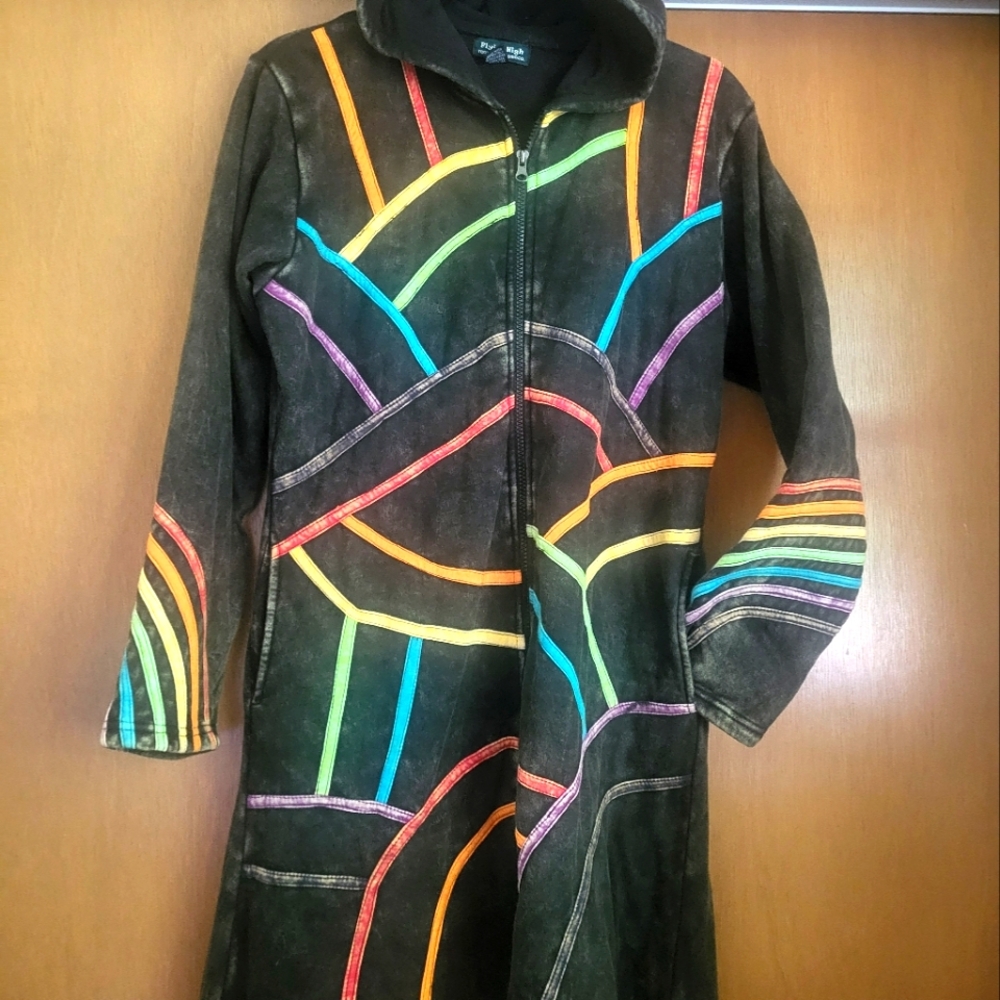 Hip, hooded jacket